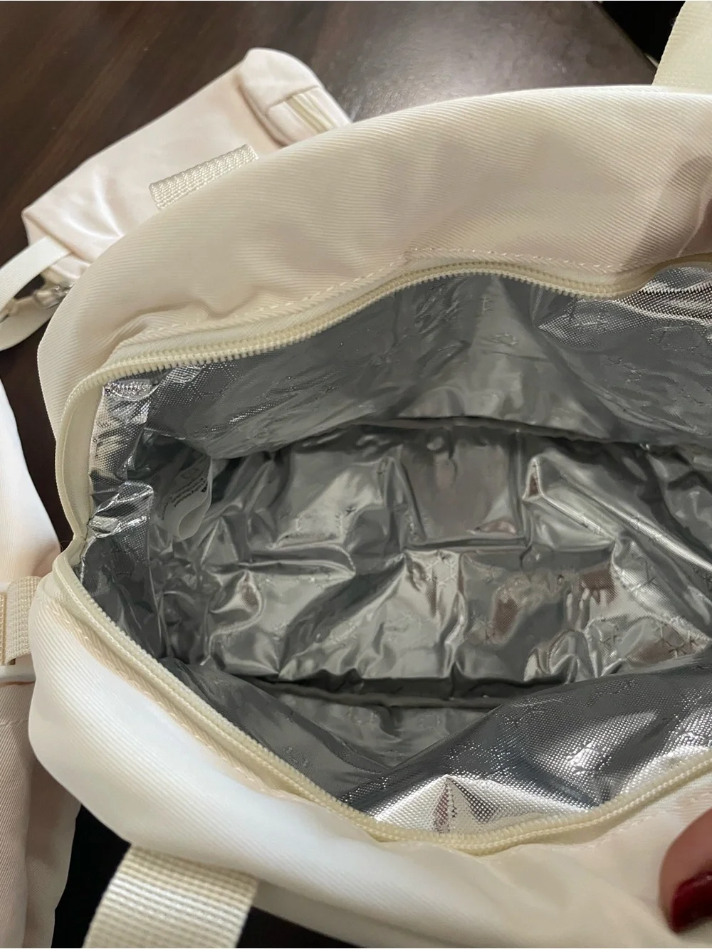 Cream Canvas Backpack with Matching Pouch - Minimal Everyday Carry